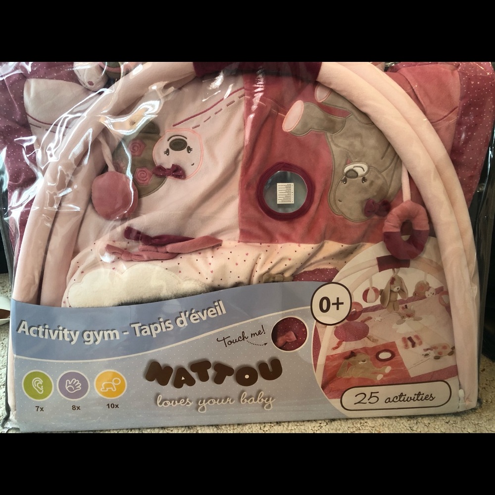 Pink infants activity gym